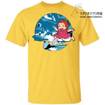 Ghibli Studio Ponyo On The Waves T shirt Unisex