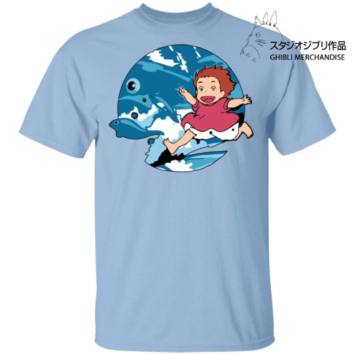 Ghibli Studio Ponyo On The Waves T shirt Unisex