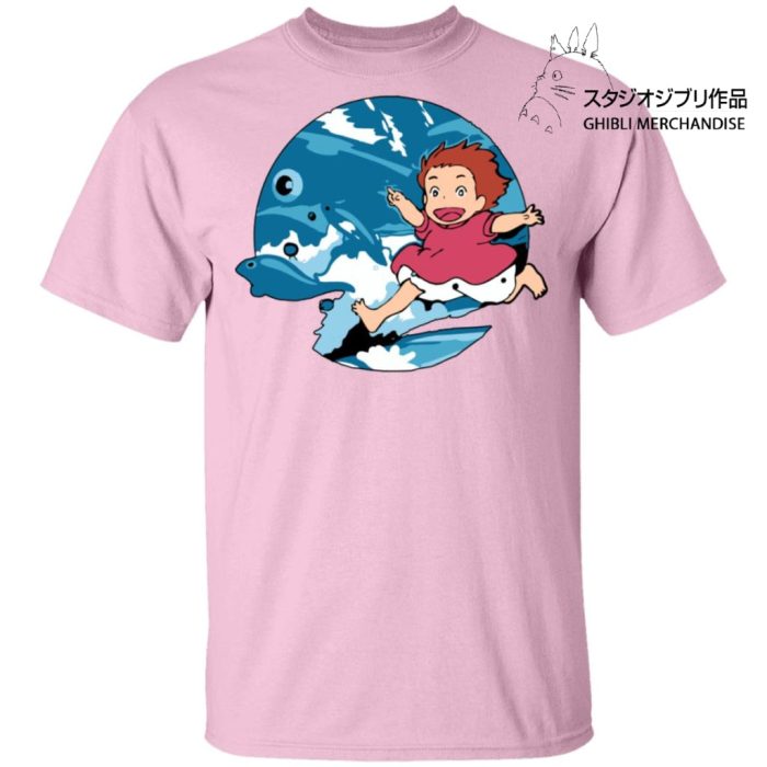 Ghibli Studio Ponyo On The Waves T shirt Unisex