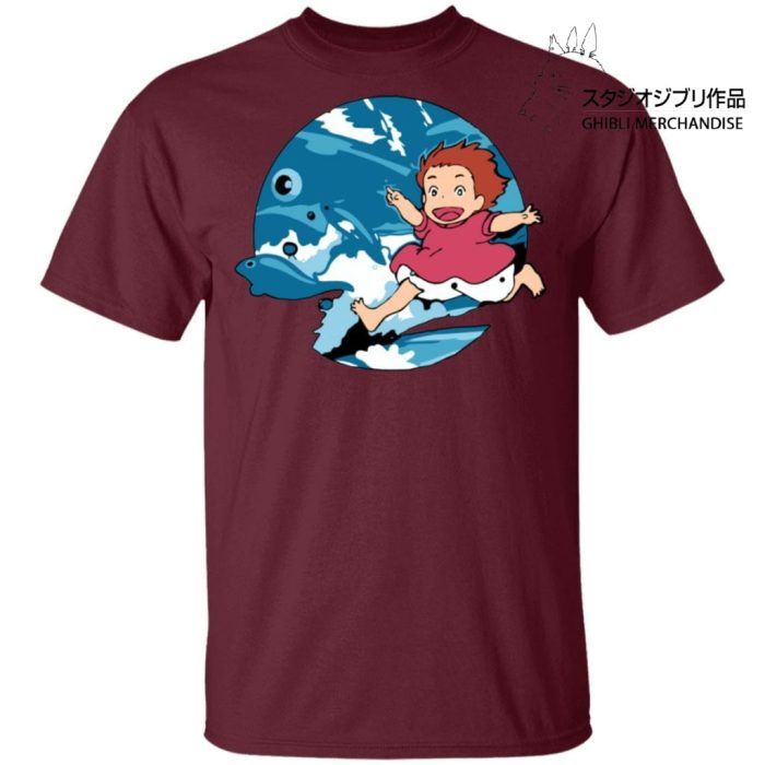 Ghibli Studio Ponyo On The Waves T shirt Unisex