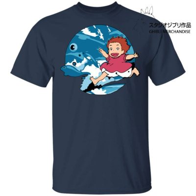 Ghibli Studio Ponyo On The Waves T shirt Unisex