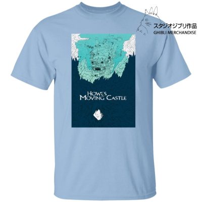 Howl’s Moving Castle Blue Tone Art T Shirt