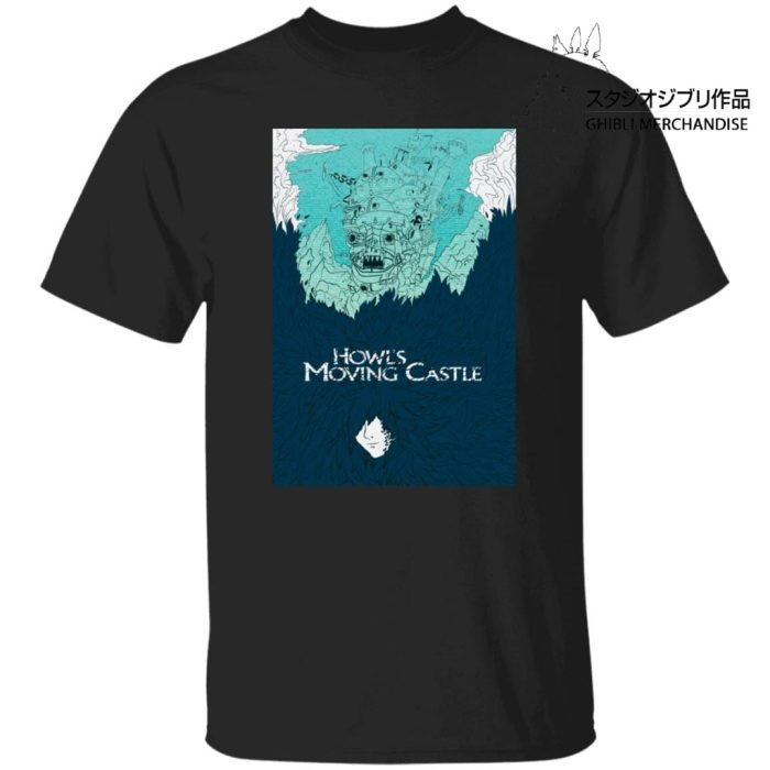 Howl’s Moving Castle Blue Tone Art T Shirt