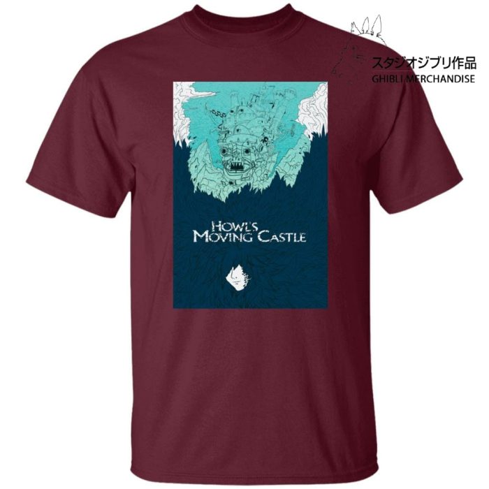 Howl’s Moving Castle Blue Tone Art T Shirt