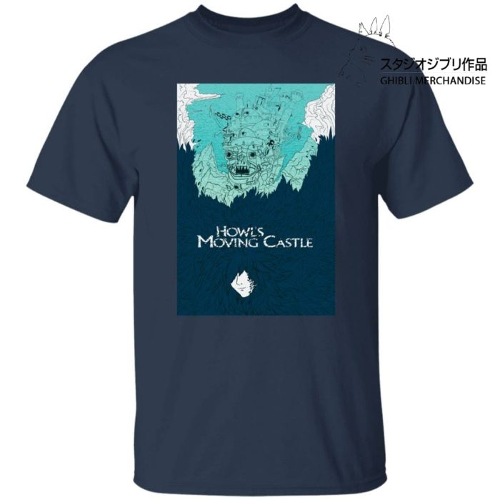 Howl’s Moving Castle Blue Tone Art T Shirt