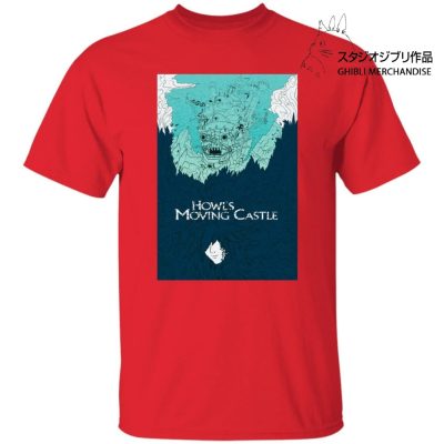 Howl’s Moving Castle Blue Tone Art T Shirt