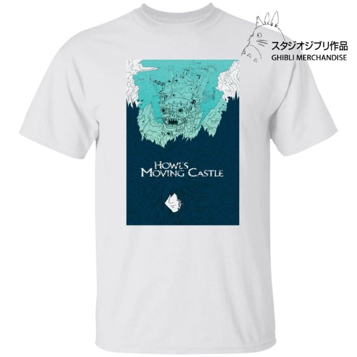 Howl’s Moving Castle Blue Tone Art T Shirt