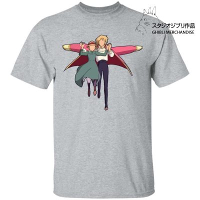 Howl's Moving Castle - Howl and Sophie Running Classic T Shirt