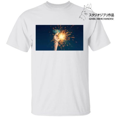 Howl's Moving Castle - Howl meets Calcifer Color T Shirt