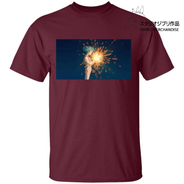 Howl's Moving Castle - Howl meets Calcifer Color T Shirt