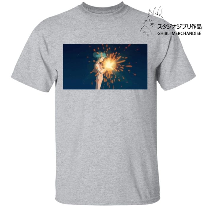 Howl's Moving Castle - Howl meets Calcifer Color T Shirt