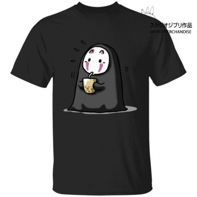 Kaonashi No Face Drinking Milk Tea T Shirt