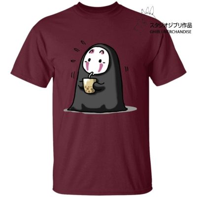 Kaonashi No Face Drinking Milk Tea T Shirt