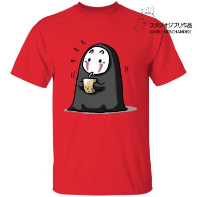 Kaonashi No Face Drinking Milk Tea T Shirt