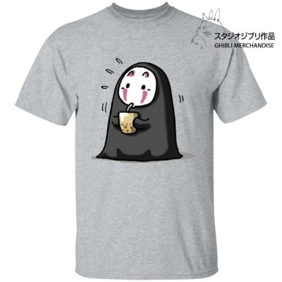 Kaonashi No Face Drinking Milk Tea T Shirt