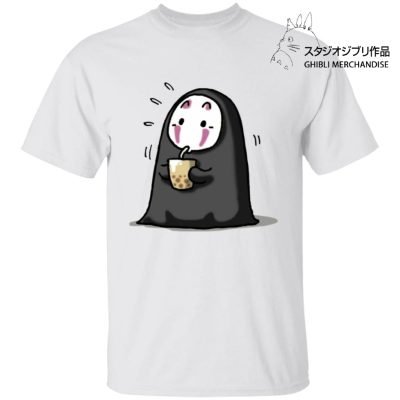 Kaonashi No Face Drinking Milk Tea T Shirt