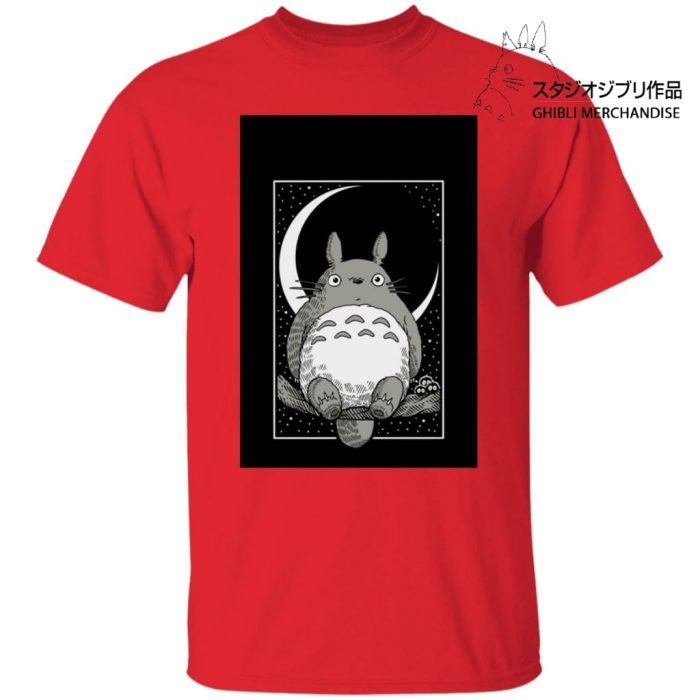 My Neighbor Totoro by the Moon Black & White T Shirt Unisex