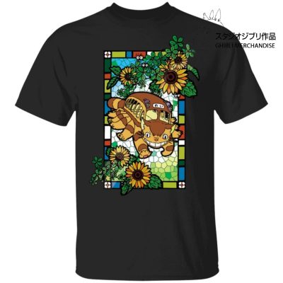 My Neighbor Totoro - Cat Bus Stained Glass Art T Shirt