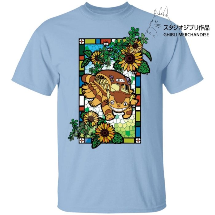 My Neighbor Totoro - Cat Bus Stained Glass Art T Shirt