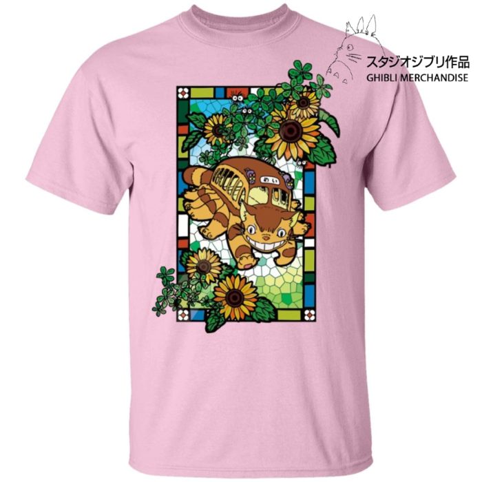 My Neighbor Totoro - Cat Bus Stained Glass Art T Shirt