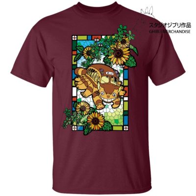 My Neighbor Totoro - Cat Bus Stained Glass Art T Shirt