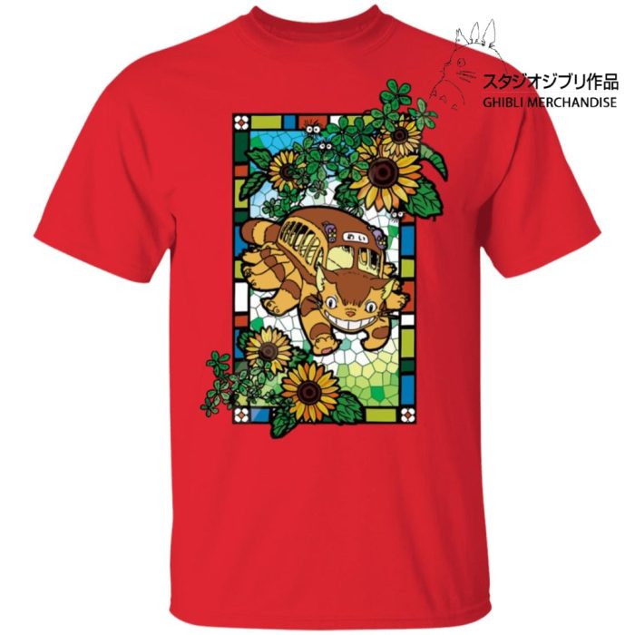 My Neighbor Totoro - Cat Bus Stained Glass Art T Shirt