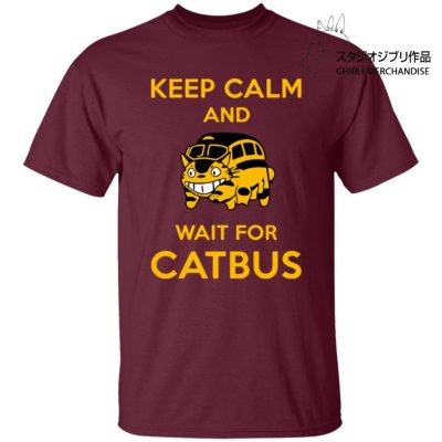 My Neighbor Totoro Keep Calm and Wait for Cat Bus T Shirt