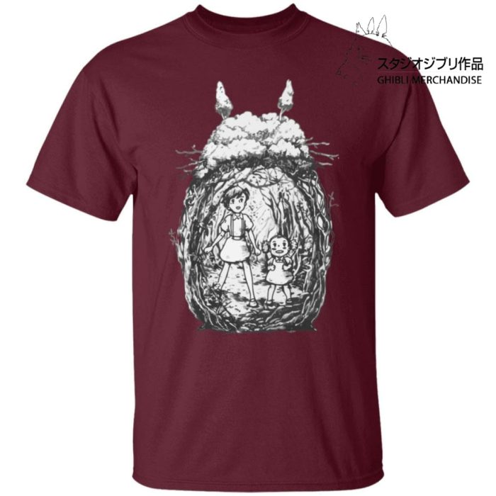 My Neighbor Totoro - Mei and Sastuki in the Forest T Shirt