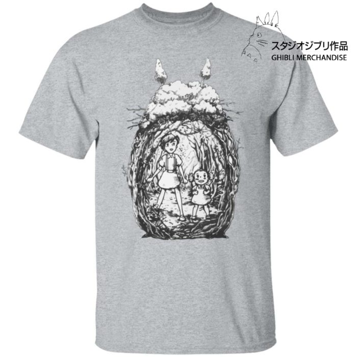 My Neighbor Totoro - Mei and Sastuki in the Forest T Shirt