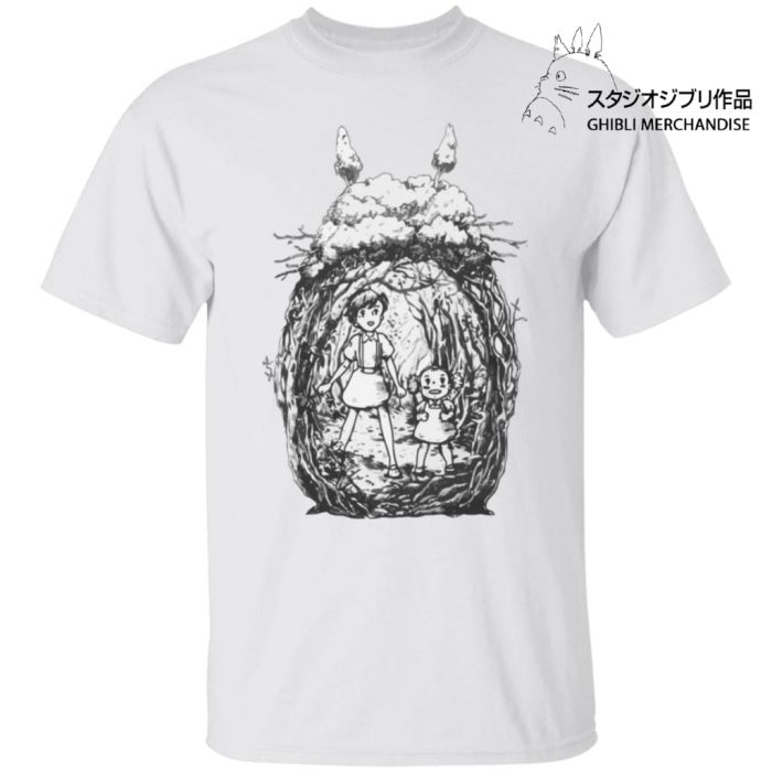 My Neighbor Totoro - Mei and Sastuki in the Forest T Shirt