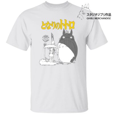 My Neighbor Totoro Poster Black & White T Shirt