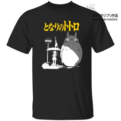 My Neighbor Totoro Poster Black & White T Shirt