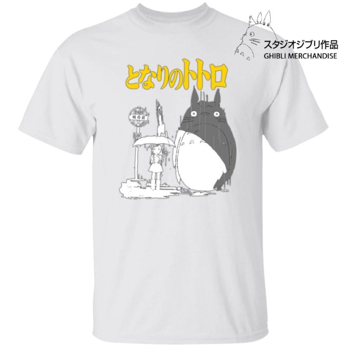 My Neighbor Totoro Poster Black & White T Shirt