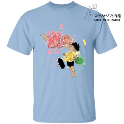 Ponyo and Sosuke Colorful T Shirt Unisex