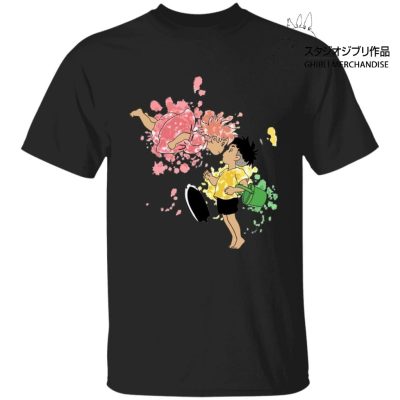 Ponyo and Sosuke Colorful T Shirt Unisex