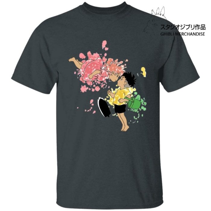 Ponyo and Sosuke Colorful T Shirt Unisex