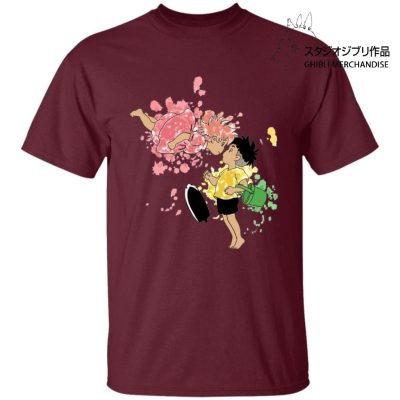 Ponyo and Sosuke Colorful T Shirt Unisex