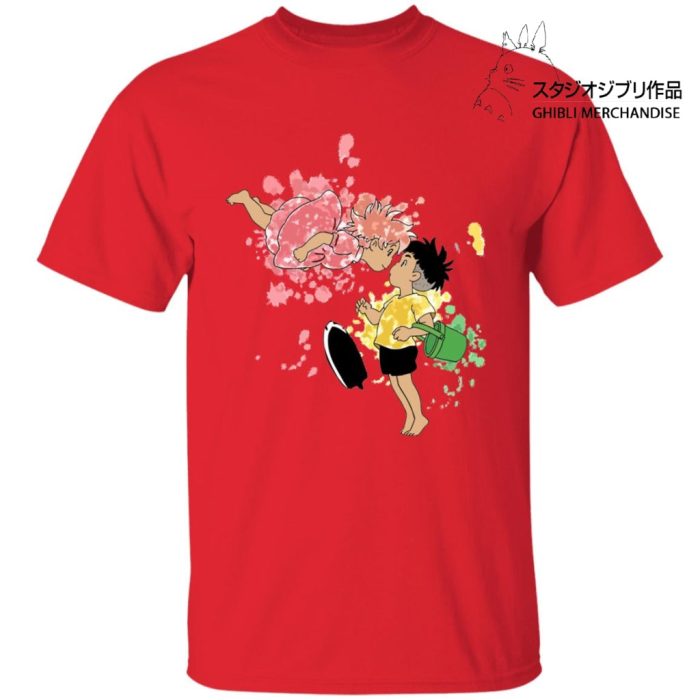 Ponyo and Sosuke Colorful T Shirt Unisex