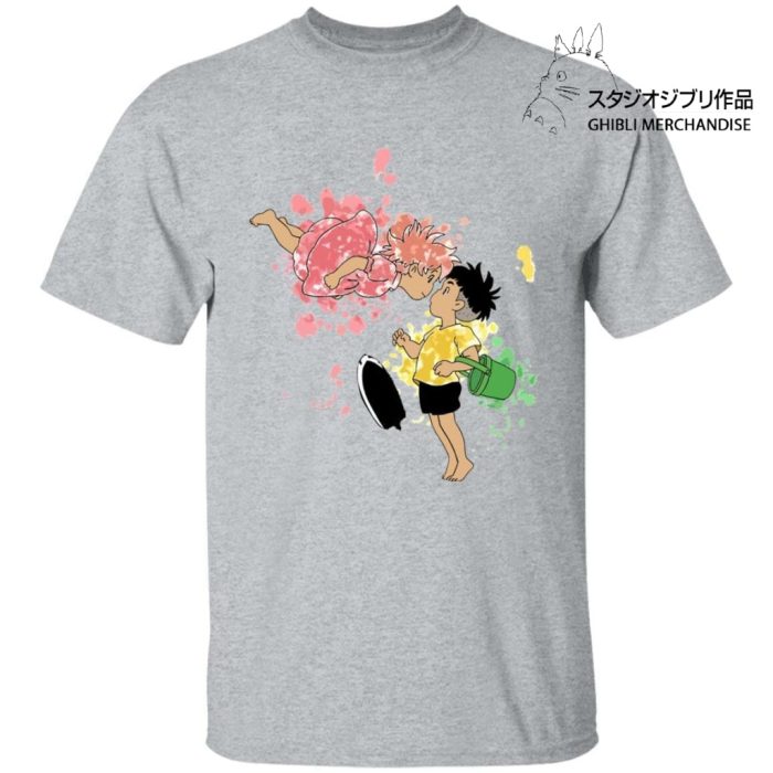 Ponyo and Sosuke Colorful T Shirt Unisex