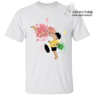 Ponyo and Sosuke Colorful T Shirt Unisex