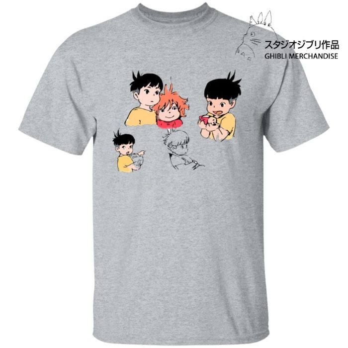 Ponyo and Sosuke Sketch T Shirt