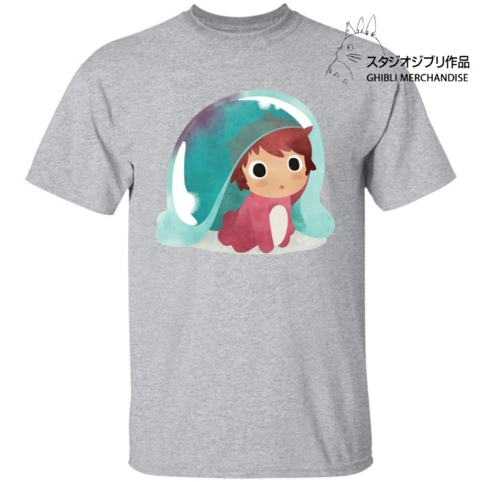 Ponyo Water Color T Shirt