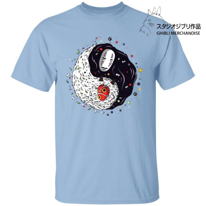 Princess Mononoke And Kaonashi Ying Yang T Shirt