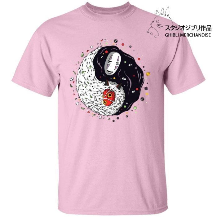 Princess Mononoke And Kaonashi Ying Yang T Shirt