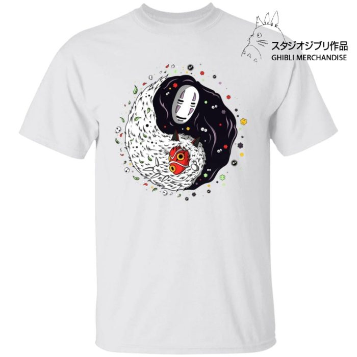 Princess Mononoke And Kaonashi Ying Yang T Shirt