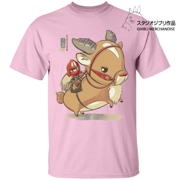 Princess Mononoke Ashitaka  and Yakul Chibi T Shirt