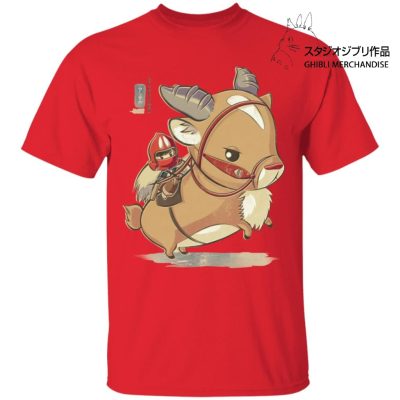 Princess Mononoke Ashitaka  and Yakul Chibi T Shirt