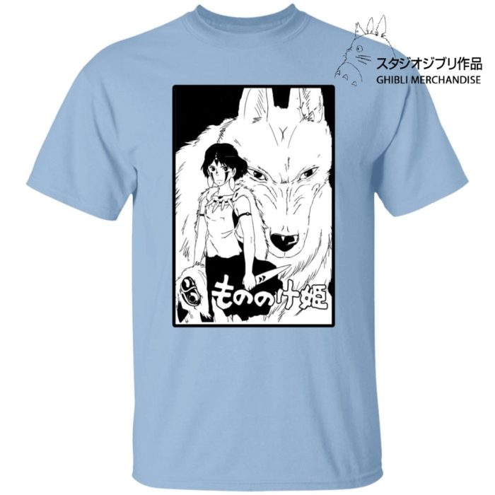 Princess Mononoke Black & White T Shirt Unisex