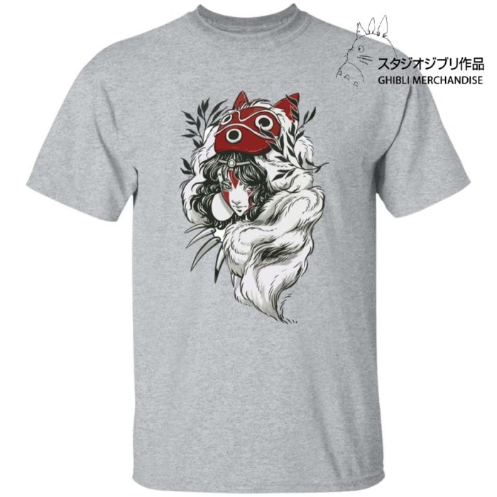 Princess Mononoke Black and White Fanart T Shirt