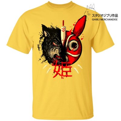 Princess Mononoke Mask & Wolf T shirt